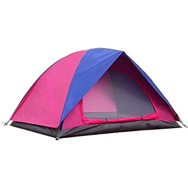 Imagem de Barraca, barraca de acampamento impermeável à prova de vento leve para casal tenda cúpula cor: rosa, tamanho: 200 x 150 x 110 cm
