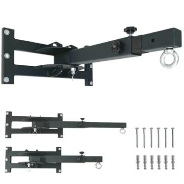 Imagem de shikoyi Suporte de parede para saco de pancadas pesado, minimiza o ruído e a vibração, design de economia de espaço, construção resistente para boxe, muay thai e treinamento de MMA
