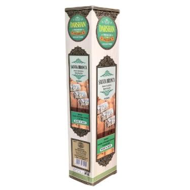 Imagem de Incenso Premium Sálvia Branca Darshan Box 25 Caixas com 10 Varetas Aromaterapia Original Índia