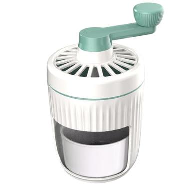 Imagem de Máquina de gelo triturado, máquina de gelo raspado, triturador de gelo manual, sem BPA, máquina de barbear de gelo triturado, portátil, com manivela, máquina de cone de neve com bandeja de cubo de