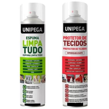 Imagem de Kit 1 Spray Impermeabilizante de Tecidos + 1 Espuma Limpa Tudo - Unipe