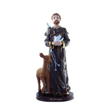 Imagem de Escultura São Francisco de Assis 31 cm resina - Lua Mística - 100% Ori