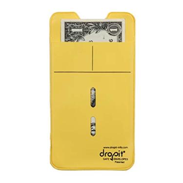 Imagem de Envelope reutilizável para deposição segura de dinheiro e dinheiro | Organize cupom, moeda e outros documentos | Use no lugar de envelopes de papel e economize dinheiro, Amarelo, 100