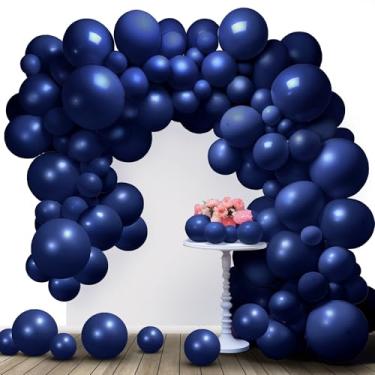 Imagem de KatchOn, Dark Blue Balloons for Arch Set - 18 Inch, Pack of 110 | Dark Blue Balloon Garland Kit, Baby Shower Decorations | Navy Blue Wedding Decoration, Birthday Party Decor, Gender Reveal Decorations