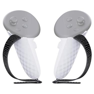 Imagem de APEXINNO Black Controller Grips for Oculus Quest 3/3S,Anti-Slip Firm Handle Cover, Adjustable Soft Hand Strap Fits Small and Medium Hands,Meta Quest 3S/3Accessories,Not Fit Official Charging Dock