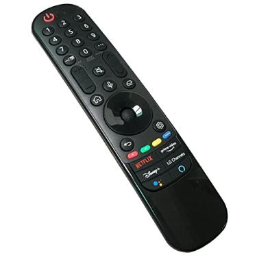 Imagem de Controle remoto Magic de substituição AN-MR21GA compatível com LG Smart TV 2021 OLED TV Series G1 C1 A1 QNED99 QNED90 NANO99 NANO90 NANO85 NANO80 NANO75 e UHD TV's UP80 UP75 Series (sem função de voz)