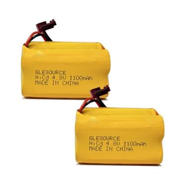 Imagem de XUNTU Substituição de bateria AA Ni-CD de 4,8 V compatível com Sure-Lites SL026155 SL-026155 SL-026-155 Luz de emergência com sinal de saída de energia máxima (pacote com 2)