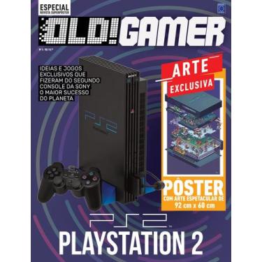 Imagem de Pôster Decorativo PlayStation 2 Console 50cm x 70cm Sem Dobras - Edito
