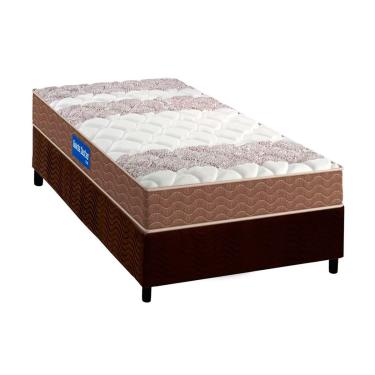 Imagem de Conjunto Box Solteiro: Colchão Espuma Probel D33 Guarda Costas + Base CRC Suede Brown (88x188)