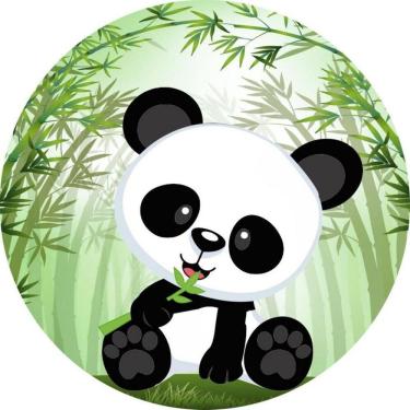 Imagem de Painel Redondo 3D Sublimado Panda Frd-514
