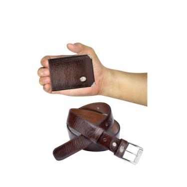 Imagem de Kit Carteira pequena Mitty Couro + Cinto Mitty M0 S4, Peça, 115