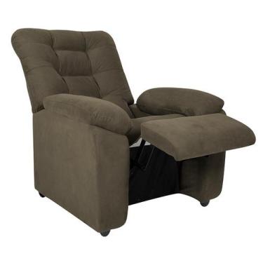 Imagem de Poltrona Reclinável MX-61 Ônix Suede Capuccino - Modern