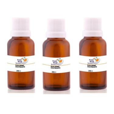 Imagem de 3 Frascos De Óleo Dermo Cicatrizante 200Ml