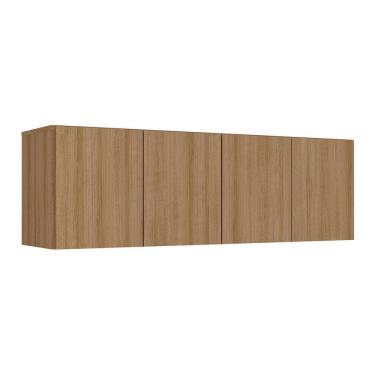 Imagem de Armário De Lavanderia Aéreo Multiuso 4 Portas Multimóveis Mp5042 Rustic Rustic