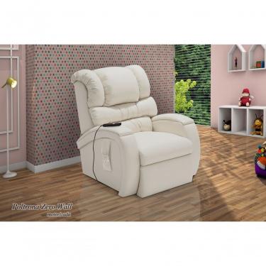 Imagem de Poltrona Reclinável Imperial Zero Wall Motorizada Corano Cor:gelo 308