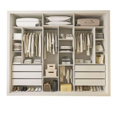 Imagem de Closet Casal Itália Sem Portas 6 Gavetas Minastex Branco