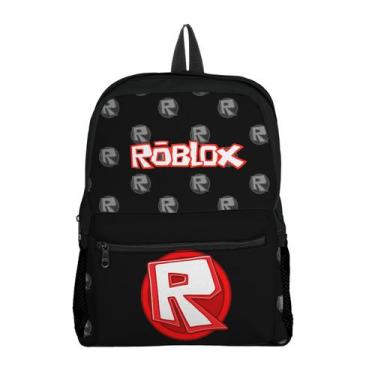 Imagem de Mochila com bolso Escolar Infantil Avulsa Jogos Roblox Menino e Menina