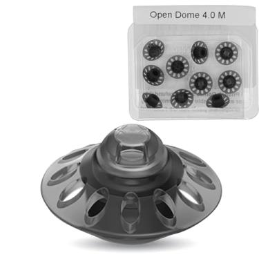 Imagem de Phonak Open Domes 4.0 – (1 pacote/10-Domes) – Compatível com Marvel, Paradise & Lumity RIC Aparelhos Auditivos (médio)