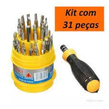 Imagem de Kit de chaves catraca movel 31pc multiuso fenda philips torx - AKASH