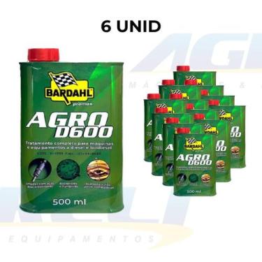 Imagem de Kit 6 Aditivo para Combustível Diesel AGRO D600 500ML - BARDAHL