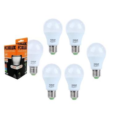 Imagem de Kit 6 Lâmpada LED Bulbo 6W com Base E-27 Bivolt 6500K Foxlux