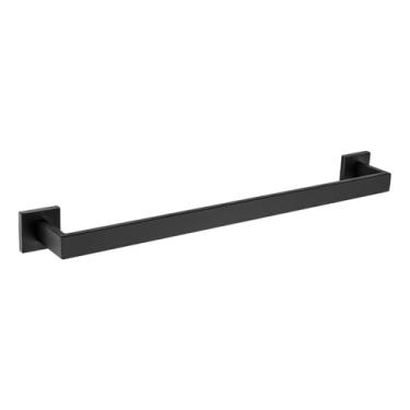 Imagem de Conjunto de banheiro preto fosco - SUS304, barra de toalha, ganchos para roupão - Kit de ferragens, barra de toalha individual