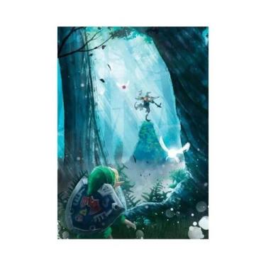 Imagem de Zeldas Link Legend Videogame Pintura Em Tela Arte De Parede Para Quart