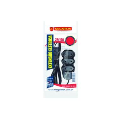 Imagem de Extensao Megatron Par Bipolar Biv 03M 2X0,75Mm Preto