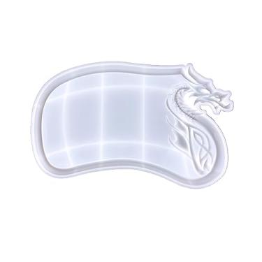Imagem de Moldes de bandeja de resina em forma de cabeça de dragão, molde de silicone para resina epóxi, molde de fundição de resina para placa de frutas