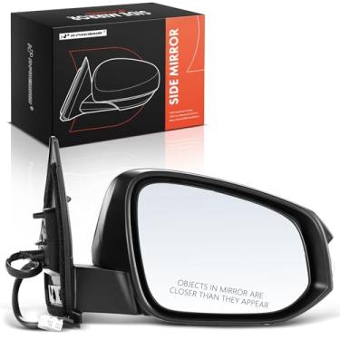 Imagem de A-Premium Espelho Retrovisor Elétrico Lateral Do Passageiro - Compatível Com Toyota Rav4 2013, 2014 E 2015, Aquecido, Manual, Dobrável, Preto, Visão Traseira Externa Seta