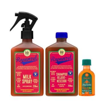 Imagem de Kit Lola Rapunzel Sh 250ml + Spray Milk 250ml + Pinga! Óleo Cenoura e 