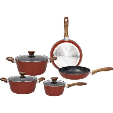 Imagem de Conjunto De Panela Aluminio 5 Peças Rustic Stone - Tognana