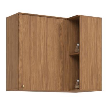 Imagem de Armário Aéreo Canto Reto Requinte 1 Porta - Móveis Henn  Nature