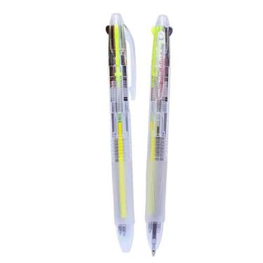 Imagem de Caneta Esferográfica Kinex 3 Cores Retrátil Amarela - Molin