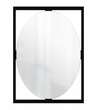 Imagem de Espelho Decorativo Float 53Cm Redondo Preto