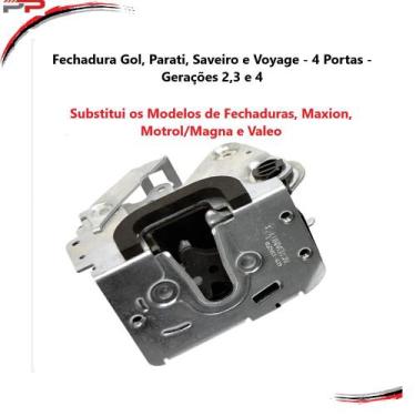 Imagem de Fechadura Porta Dianteira Esquerda Gol G2, G3 E G4 4 Pts F103 - Univer