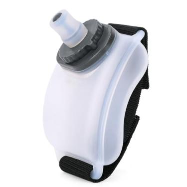 Imagem de Garrafa de água de pulso de 200 ml, garrafa de água esportiva de silicone à prova de vazamento com as mãos livres para corrida, caminhada, academia e atividades ao ar livre - Garrafa de água portátil