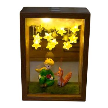 Imagem de Luminaria Mesa Luz Noturna Pequeno Principe Raposa Led Decoração