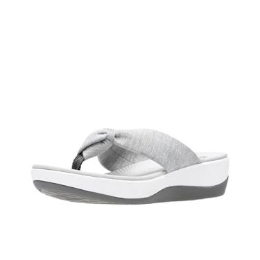 Imagem de Clarks Chinelo feminino Arla Glison, Tecido cinza mesclado, 7