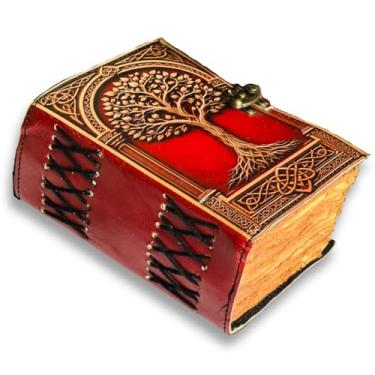 Imagem de Tree of Life Diário de viagem de couro para mulheres com cadeado impressão premium - 17 x 122 cm papel vintage - diário para homens - diários encadernados em couro para mulheres, melhores presentes de