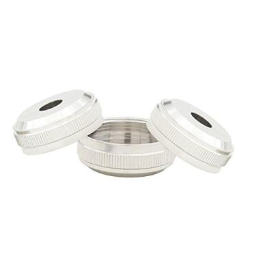 Imagem de LiebeWH Caps de Válvula de Trompete 3pcs Cobre de Prata para a Maioria Dos Botões da Válvula de Trompete Substituição e Reparo