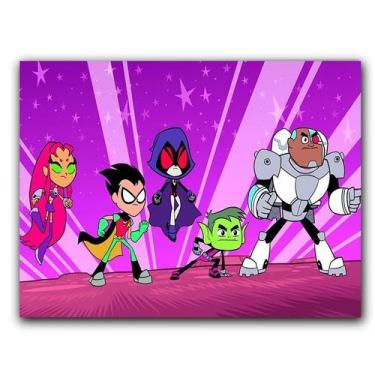 Imagem de Placa  MDF  20 cm x 30 cm - Jovens Titans Teen Titans (BD02) - BD Case