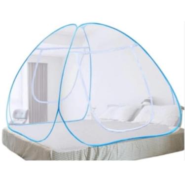 Imagem de Mosquiteiro Tenda Cama King Dobrável Pratico e portátil 1.5cm*2.0cm 1.8cmX2.0cmAdequado para uso doméstico em ambientes internos