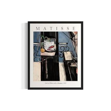 Imagem de Pôster de impressão de arte Goldfish and Palette Matisse, exposição de arte de parede Henri Matisse para decoração de parede, decoração quarto banheiro sala de estar 64 (peixe dourado e paleta, 20 x