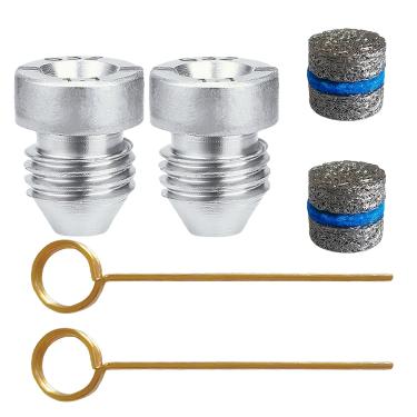Imagem de WHZAZGW Kit de bocal de orifício de canhão de espuma de 1,1 mm e kit de malhas para fazer espuma, pontas de bocal de rosca universal e filtro de malha, com ferramentas de limpeza, 3000PSI