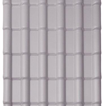 Imagem de Kit com 10 Telhas Pvc Colonial 2,42m X 0,88m X 1,7mm 6 Ondas Lux Telhas Cinza