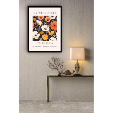 Imagem de Quadro Decorativo California Flower Market - 70X50Cm