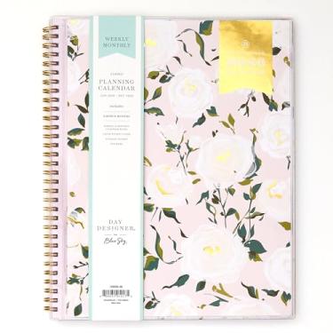 Imagem de Blue Sky Agenda semanal e mensal Day Designer 2026, janeiro de 2026 a dezembro de 2026, 21,6 cm x 28 cm, capa de bolso transparente, encadernação de fio duplo durável, inclui bolso de armazenamento