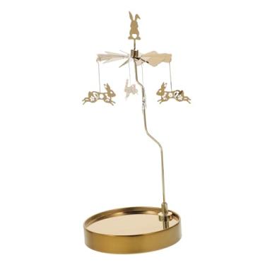 Imagem de Castiçal Giratório De Inoxidável Com Design Suporte De Vela Decorativo Para Festas e Eventos Especiais Para Casamentos e Aniversários