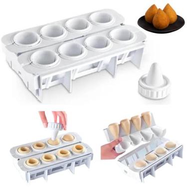 Imagem de Forma Modeladora Fábrica de Coxinhas Salgado Grande 8 posições Com Bic